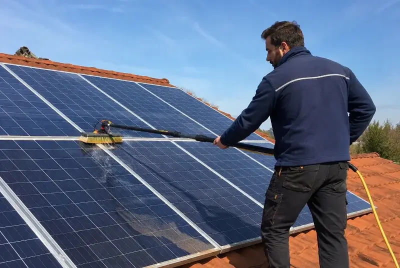 Nettoyage et entretien de panneaux solaires à Soudorgues